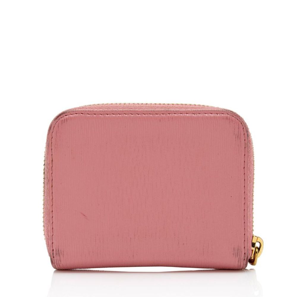 Prada Saffiano Zip Card Case Wallet - Picture 3 of 15